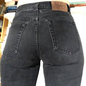 VINTAGE ⚡️CK Jeans 1990s faded distressed black